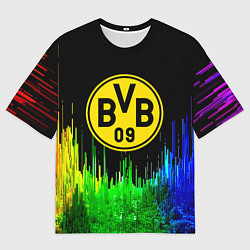 Футболка оверсайз мужская Borussia градиент текстура, цвет: 3D-принт