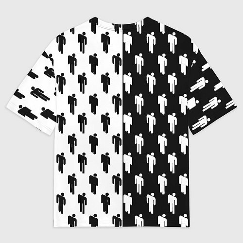 Мужская футболка оверсайз Inter паттерн люди спорт / 3D-принт – фото 2