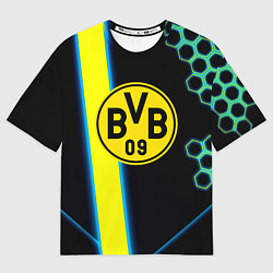 Футболка оверсайз мужская Borussia соты броня, цвет: 3D-принт