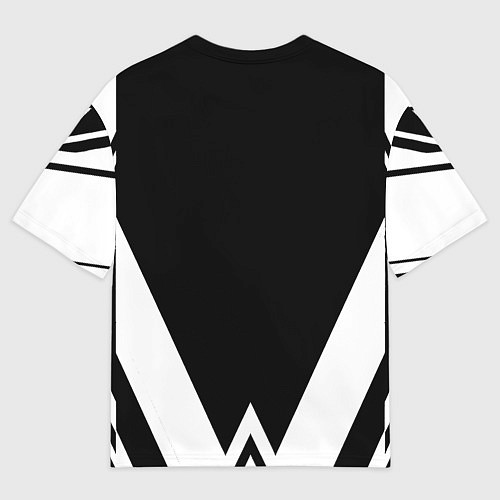 Мужская футболка оверсайз Real Madrid геометрия спорт / 3D-принт – фото 2