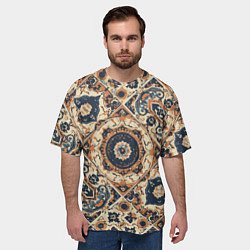Футболка оверсайз мужская Узоры калейдоскопа, цвет: 3D-принт — фото 2