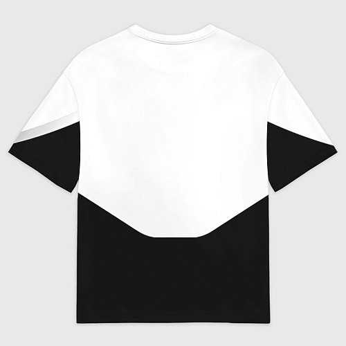 Мужская футболка оверсайз Juventus полосы / 3D-принт – фото 2