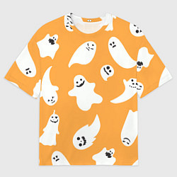 Футболка оверсайз мужская Smiling ghosts, цвет: 3D-принт