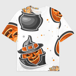 Футболка оверсайз мужская Candy halloween, цвет: 3D-принт