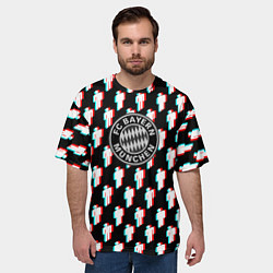Футболка оверсайз мужская Бавария Мюнхен люди, цвет: 3D-принт — фото 2
