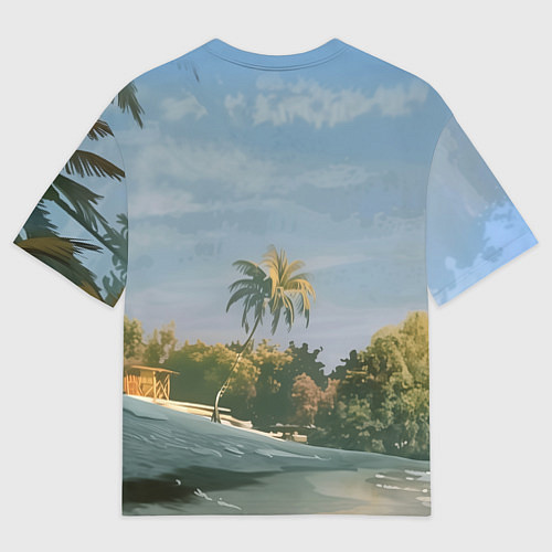 Мужская футболка оверсайз Лови волну - чотко мем / 3D-принт – фото 2