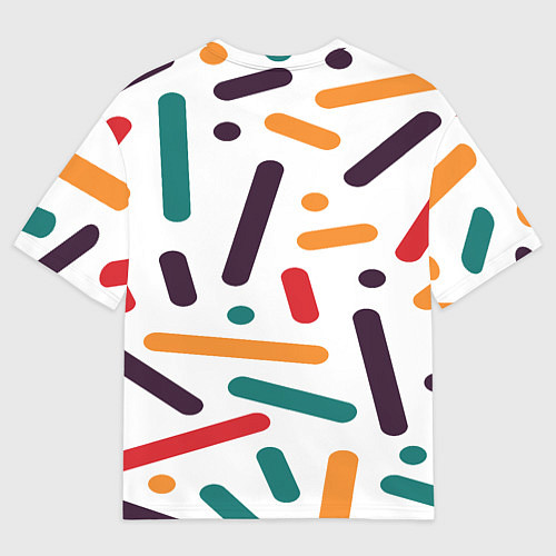 Мужская футболка оверсайз Oval oil / 3D-принт – фото 2