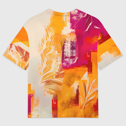 Мужская футболка оверсайз Дед Мороз на коне / 3D-принт – фото 2