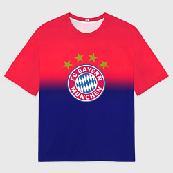 Мужская футболка оверсайз Бавария Мюнхен градиент