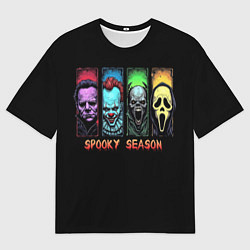 Футболка оверсайз мужская Сезон ужасов, цвет: 3D-принт