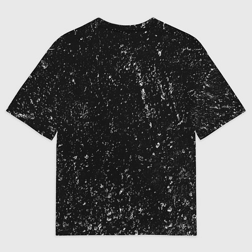 Мужская футболка оверсайз Валькнут и символы в круге / 3D-принт – фото 2