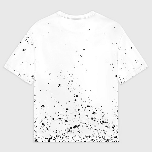 Мужская футболка оверсайз Juventus краски текстура всплеск / 3D-принт – фото 2