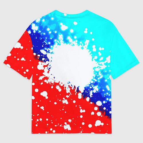 Мужская футболка оверсайз Манчестер Юнайтед неон / 3D-принт – фото 2