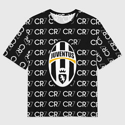 Футболка оверсайз мужская Juventus sport pattern, цвет: 3D-принт