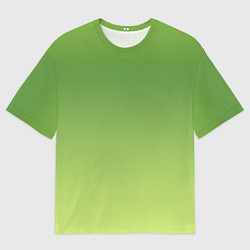 Футболка оверсайз мужская Color green yellow, цвет: 3D-принт