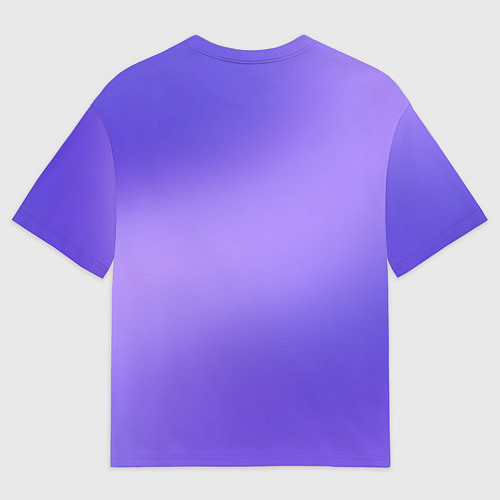 Мужская футболка оверсайз Color purple gradient / 3D-принт – фото 2