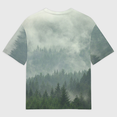 Мужская футболка оверсайз Уйду в леса / 3D-принт – фото 2