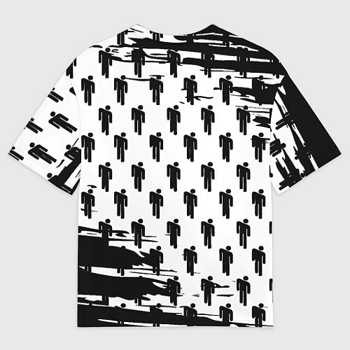 Мужская футболка оверсайз Манчестер сити краски люди / 3D-принт – фото 2