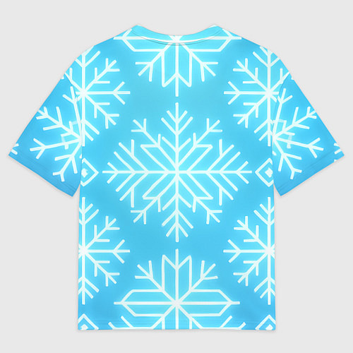 Мужская футболка оверсайз Санта летит на пробке шампанского / 3D-принт – фото 2