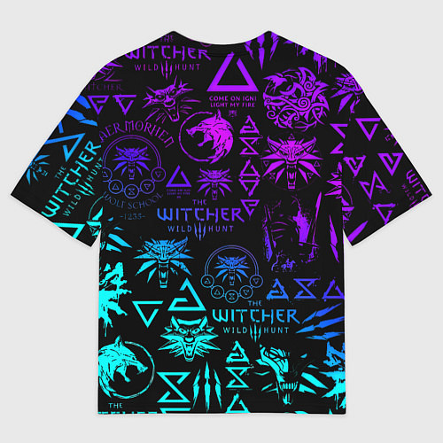 Мужская футболка оверсайз Barcelona x the Witcher / 3D-принт – фото 2