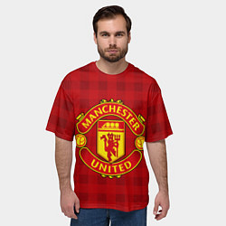 Футболка оверсайз мужская Manchester United, цвет: 3D-принт — фото 2