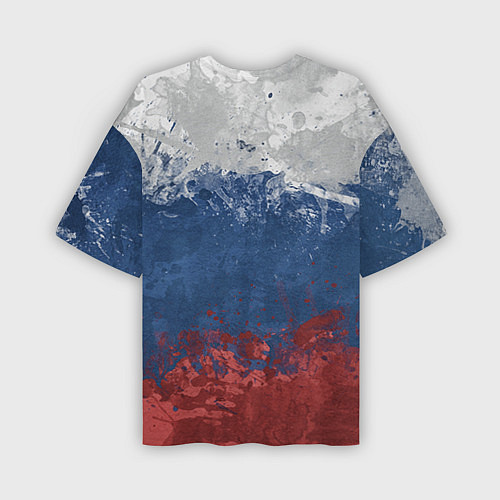 Мужская футболка оверсайз Флаг России / 3D-принт – фото 2