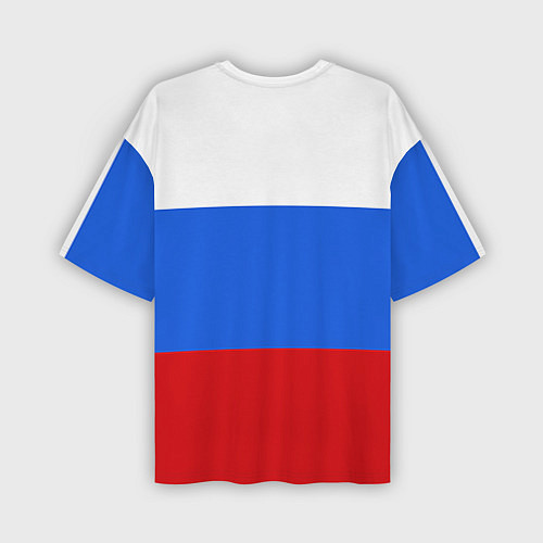 Мужская футболка оверсайз Герб России: триколор / 3D-принт – фото 2