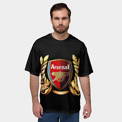 Футболка оверсайз мужская Arsenal, цвет: 3D-принт — фото 2