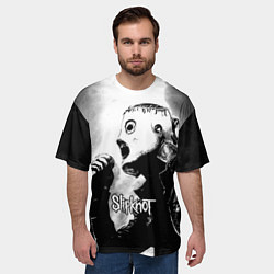 Футболка оверсайз мужская Slipknot, цвет: 3D-принт — фото 2