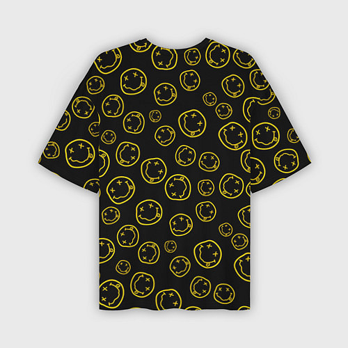 Мужская футболка оверсайз Nirvana Pattern / 3D-принт – фото 2