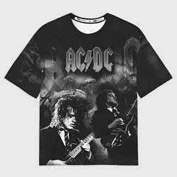 Футболка оверсайз мужская AC/DC, цвет: 3D-принт