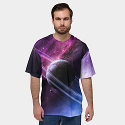 Футболка оверсайз мужская Космос, цвет: 3D-принт — фото 2