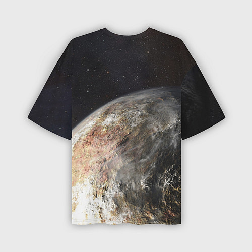 Мужская футболка оверсайз Плутон / 3D-принт – фото 2