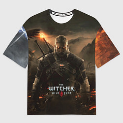 Мужская футболка оверсайз Wild hunt