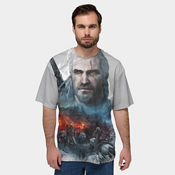 Футболка оверсайз мужская Witcher, цвет: 3D-принт — фото 2