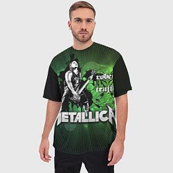 Футболка оверсайз мужская Metallica: Robert Trujillo, цвет: 3D-принт — фото 2