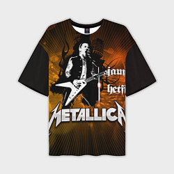 Мужская футболка оверсайз Metallica: James Hetfield