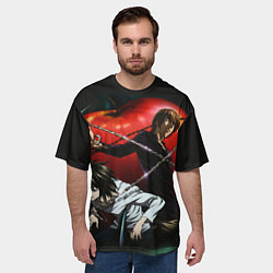 Футболка оверсайз мужская Тетрадь смерти, цвет: 3D-принт — фото 2