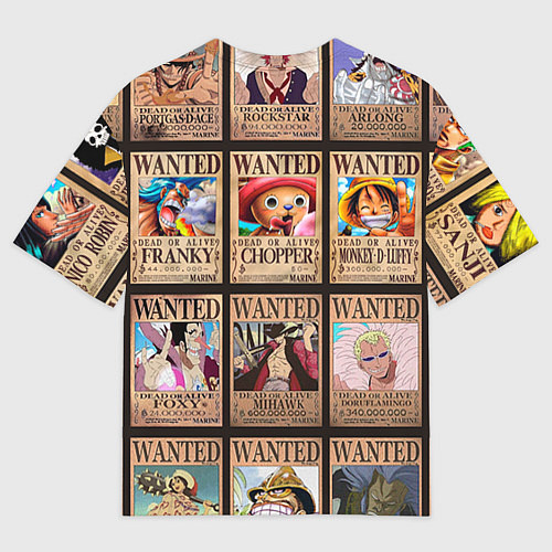 Мужская футболка оверсайз One Piece / 3D-принт – фото 2
