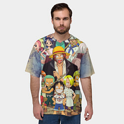 Футболка оверсайз мужская One Piece, цвет: 3D-принт — фото 2