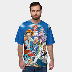 Футболка оверсайз мужская One Piece, цвет: 3D-принт — фото 2