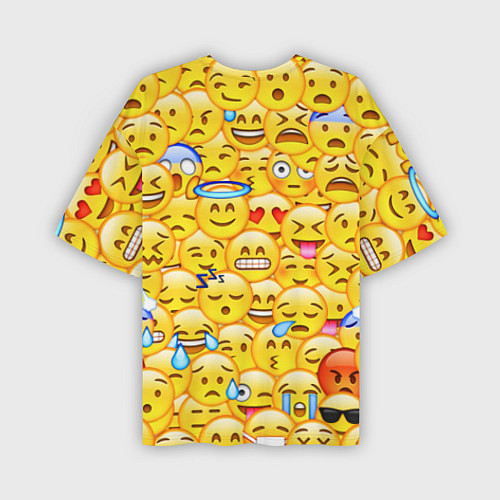 Мужская футболка оверсайз Emoji / 3D-принт – фото 2