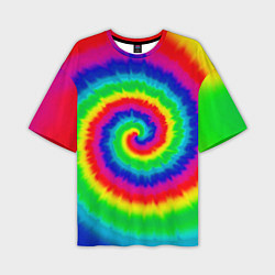 Футболка оверсайз мужская Tie dye, цвет: 3D-принт