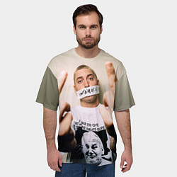 Футболка оверсайз мужская Eminem: I am Rap, цвет: 3D-принт — фото 2