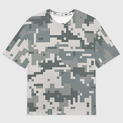 Футболка оверсайз мужская Камуфляж, цвет: 3D-принт