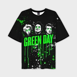 Мужская футболка оверсайз Green Day: Acid Colour