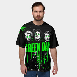 Футболка оверсайз мужская Green Day: Acid Colour, цвет: 3D-принт — фото 2