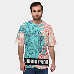 Футболка оверсайз мужская Linkin Park: Sky Girl, цвет: 3D-принт — фото 2