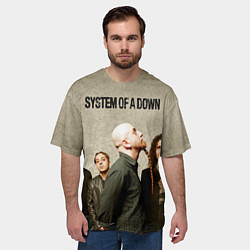 Футболка оверсайз мужская System of a Down, цвет: 3D-принт — фото 2