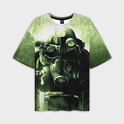 Мужская футболка оверсайз Fallout Robot